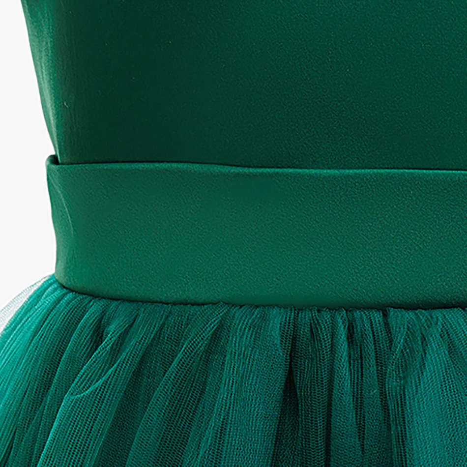 أطفال شجرة عيد الميلاد نمط شبكة فستان الأميرة الطفل الوليد البنود رقيق تنورة فتاة نافيداد فساتين الحفلات زي الفتيات الملابس