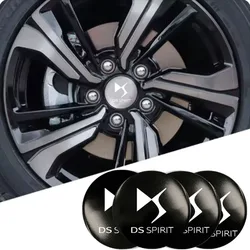 Car Wheel Center Cap with logo Car Wheel Center Caps Stickers Badges For DS SPIRIT DS3 DS4 DS5 5LS DS6 DS7 WILD RUBIS Accessorie