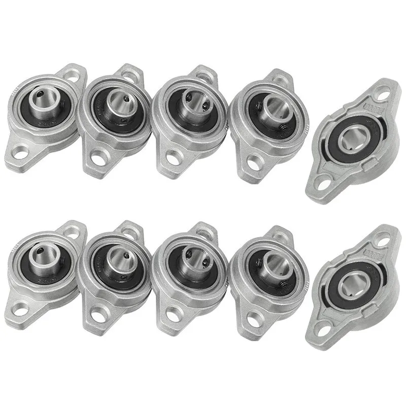 10Pcs Rhombic Pillow Block Bearing Zinc Alloy 8/12mm KFL08 KFL000 KFL001 KFL002 KFL003 KFL004 KFL005 Linear Shaft