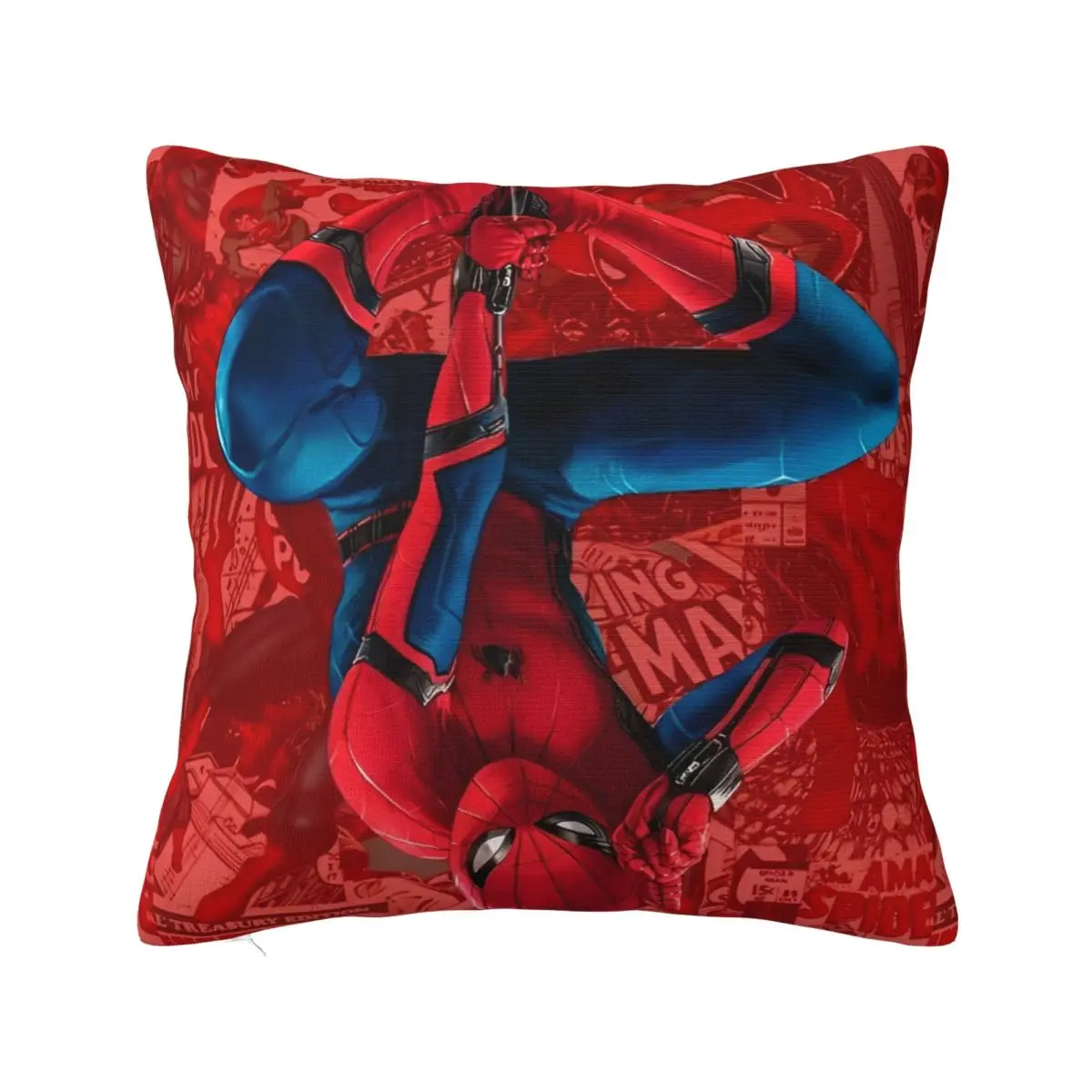Funda de almohada suave y dulce con decoración de Spider Man, fundas de almohada con cremallera de varios tamaños