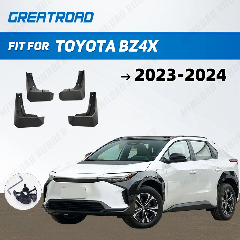 For Toyota bZ4X 2023-2024 Fender Mudflaps Splash Guards  Mudguards Mud Flaps car Access