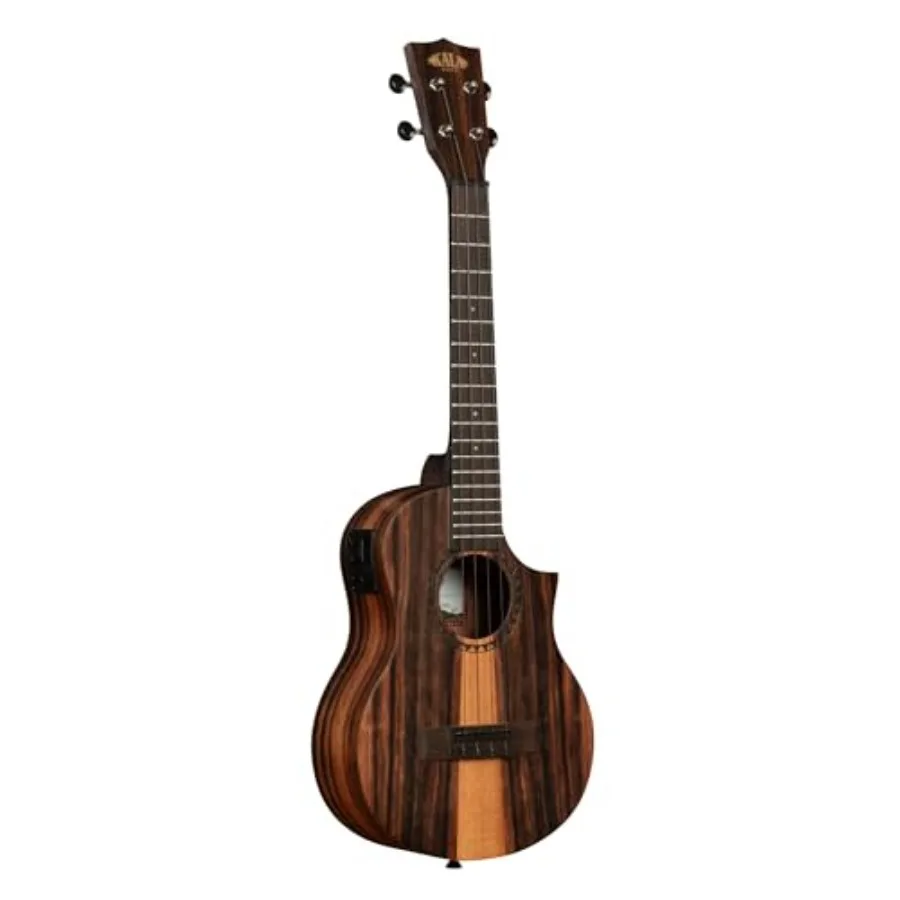 

Электроакустическое укулеле Kala Amara Tri-Top Tenor с вырезом и эквалайзером, 4-струнное, с изысканным деревянным дизайном, насыщенным звучанием, в подарок