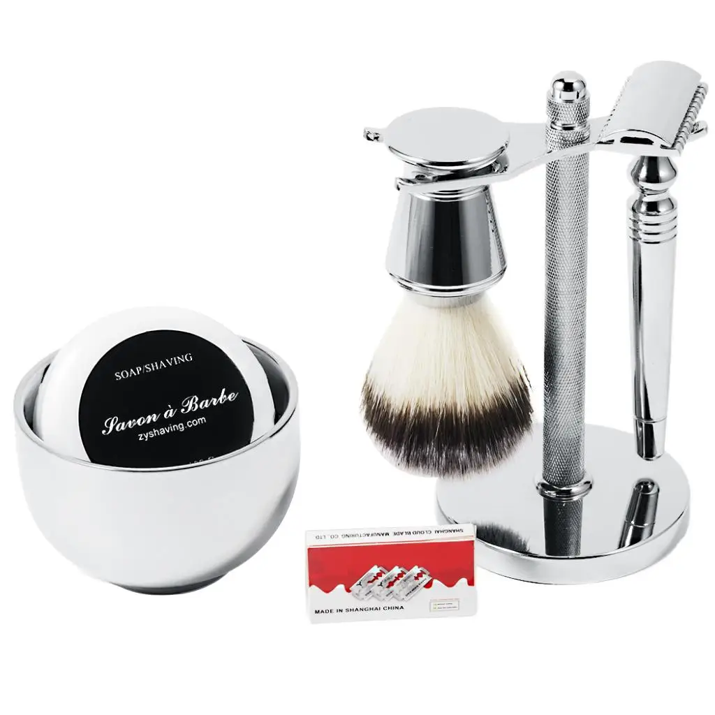 Men's Shaving Set Brush Holder for The Best Shave of Your Life for