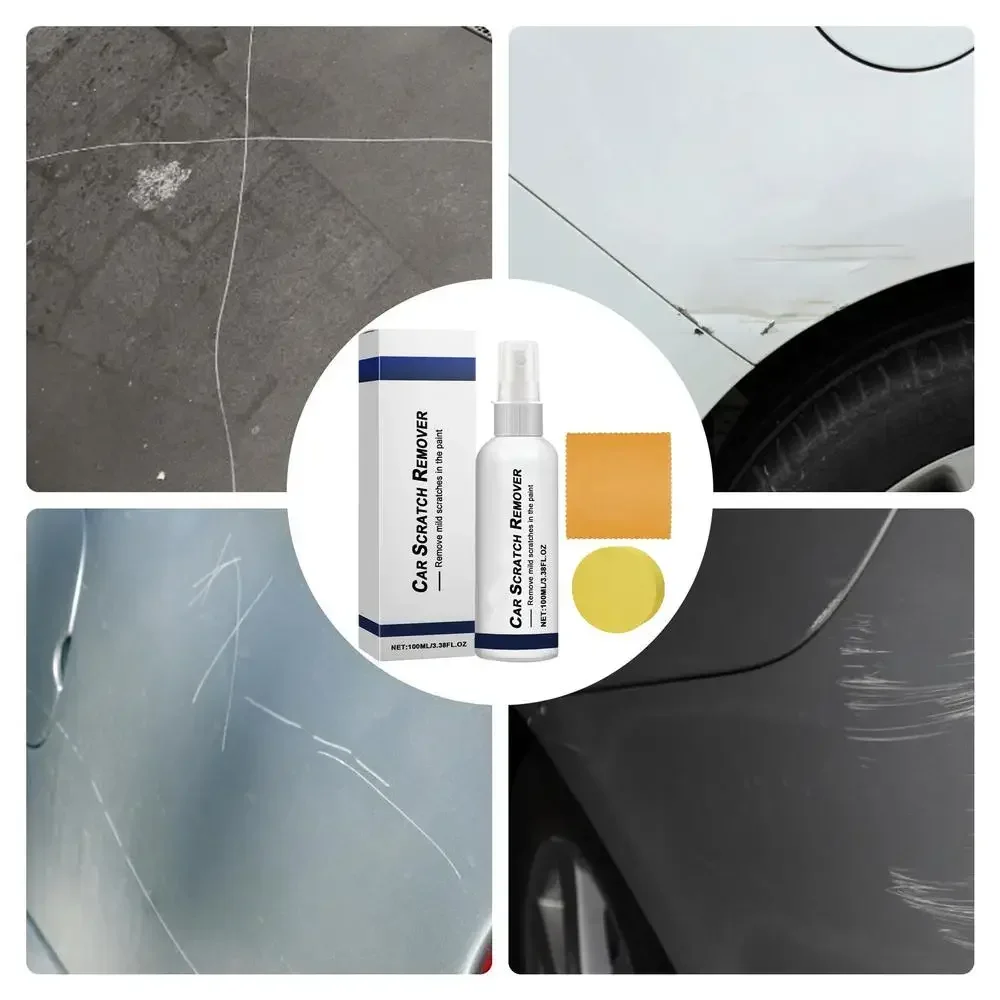 

Espray de eliminación de arañazos coche, herramienta limpieza arañazos vehículo, espray