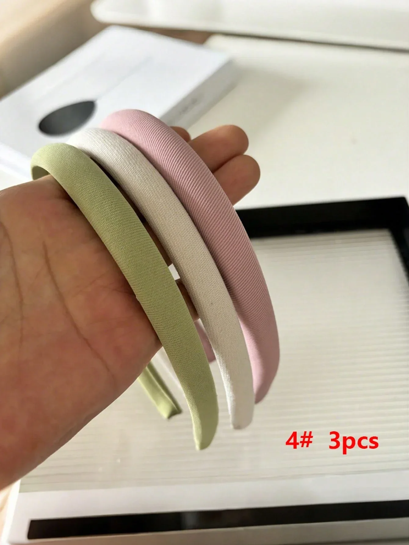 

Женские повседневные повязки для волос из полиэстера с однотонным и клетчатым узором, набор аксессуаров для волос