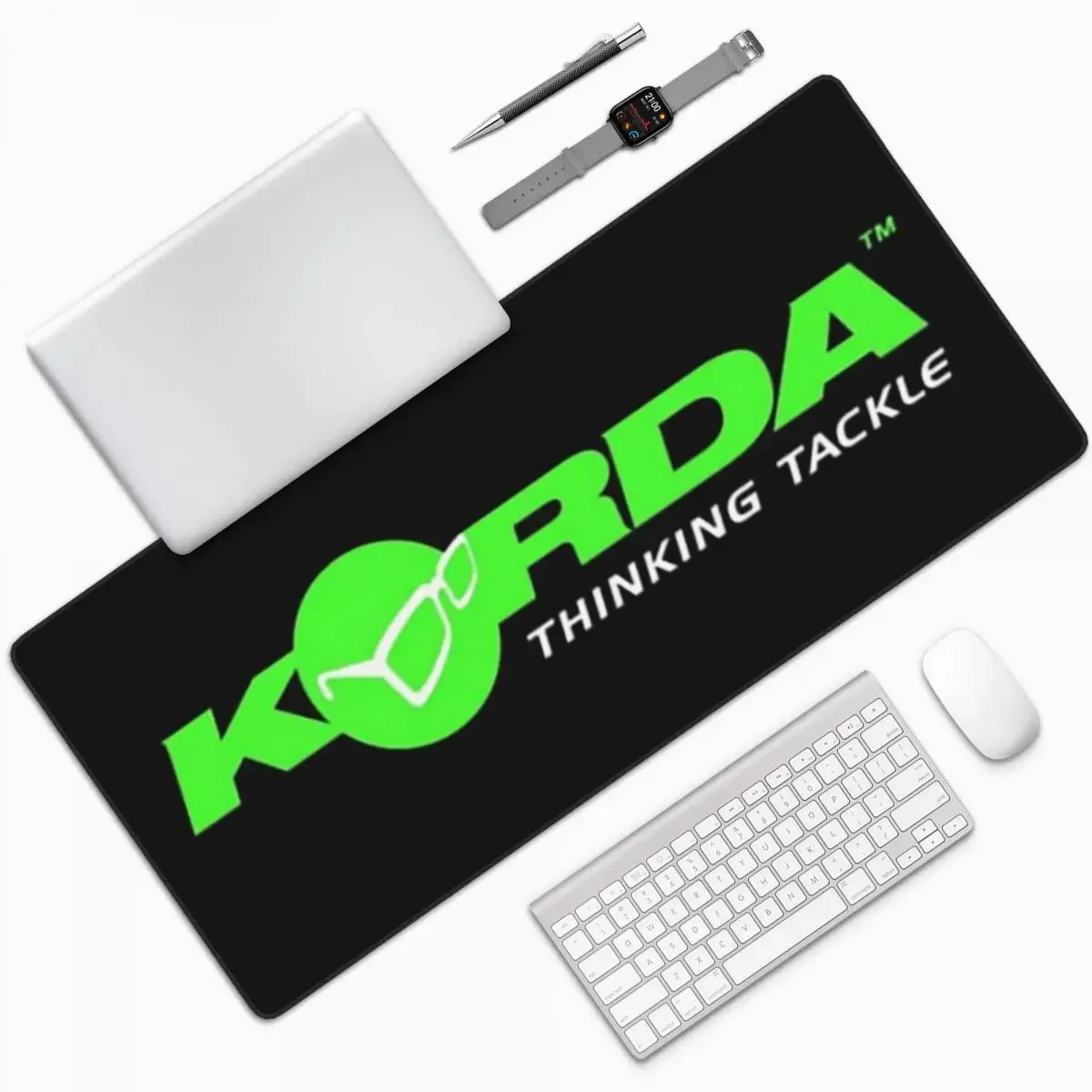 

Korda Fishing Logo Large Mouse Pad Computer Keyboard Mouse Mat Gaming PC Laptop Desk Mat Office Accessories Table Mats