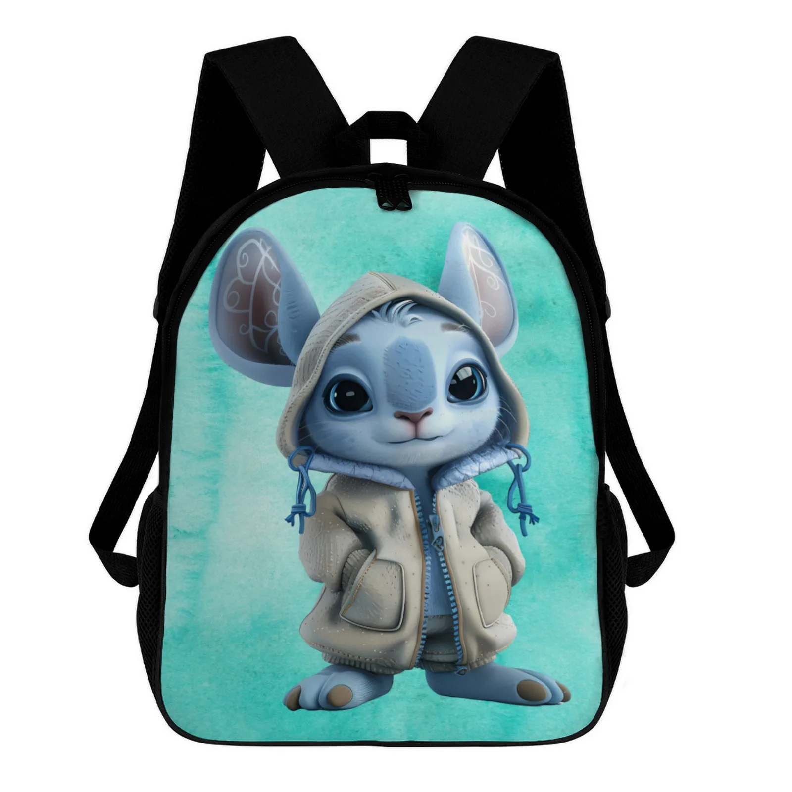 

Stitch Cartoon Character School Backpack For Children Printed School Teenager'S Backpack University Bag Woman 12 Inch School Ba