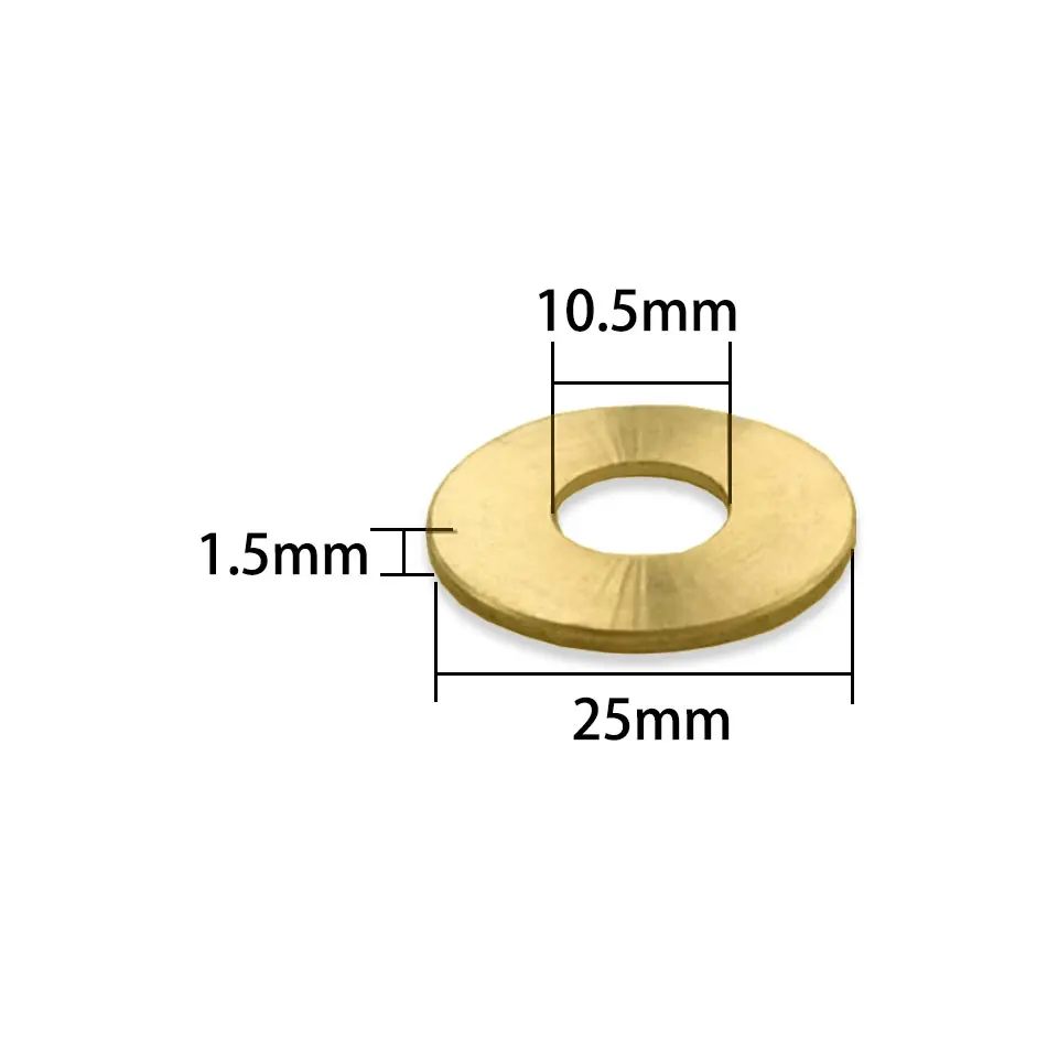 Hexagonal Pure Brass Porca Circular, Junta Feminina, M4, M5, M6, M10, M12, Porca Fixa, Conectando Iluminação, DIY, 5pcs