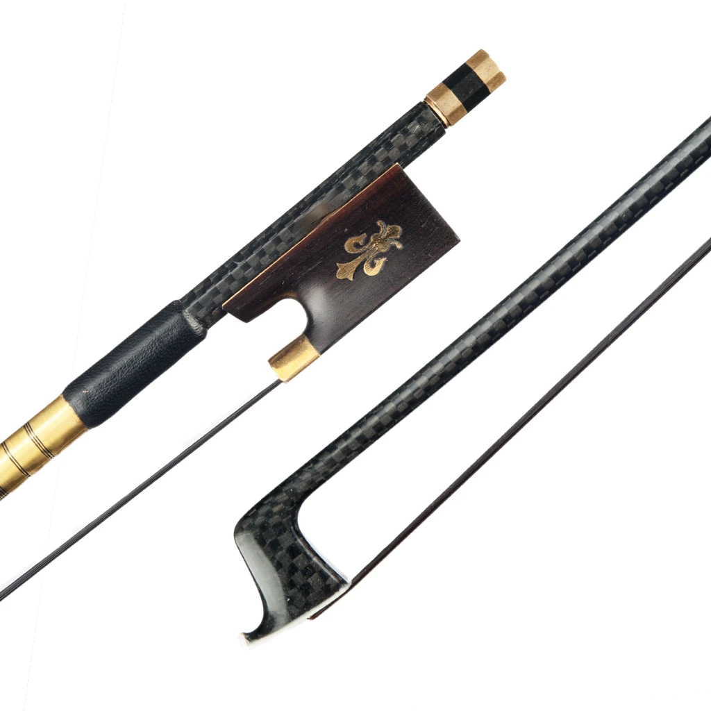 GRID Carbon Fiber Bow 4/4 Violin Bow High Quality Violin Part Accessories Black Horsetail Musical Instrument Accessories