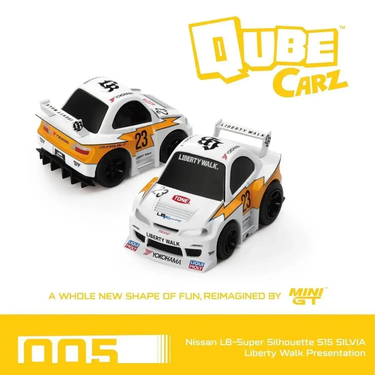 Pré-venda minigt não 1:64 qube carz nissan lbwk kenmeri s15 silvia er34 gtr r35 diecast modelo de carro coleção brinquedos