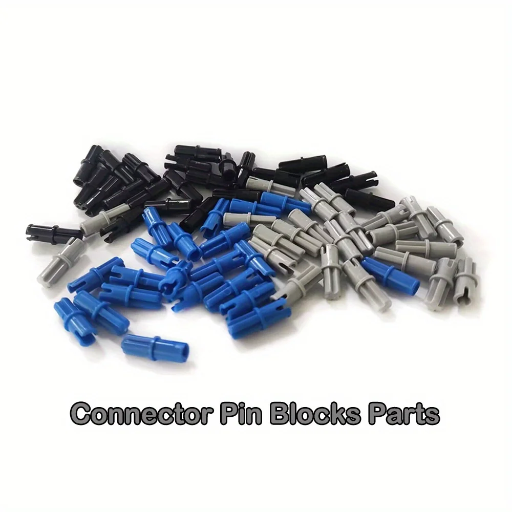 

20PCS/50PCS/100PCS 1×2 Connector Pin Peg Technical Brick Bulk Parts With Cross Axle Building Block 43093 Toy Replace Accessories