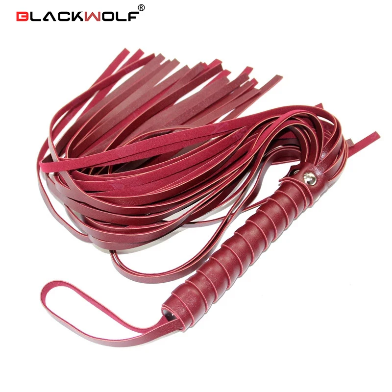 Blackwolf עבדים שעבוד שוט הלקאה BDSM מלקה משחק למבוגרים צעצוע פטיש SM לפלרטט שוטים מיטת איפוק מין לזוגות