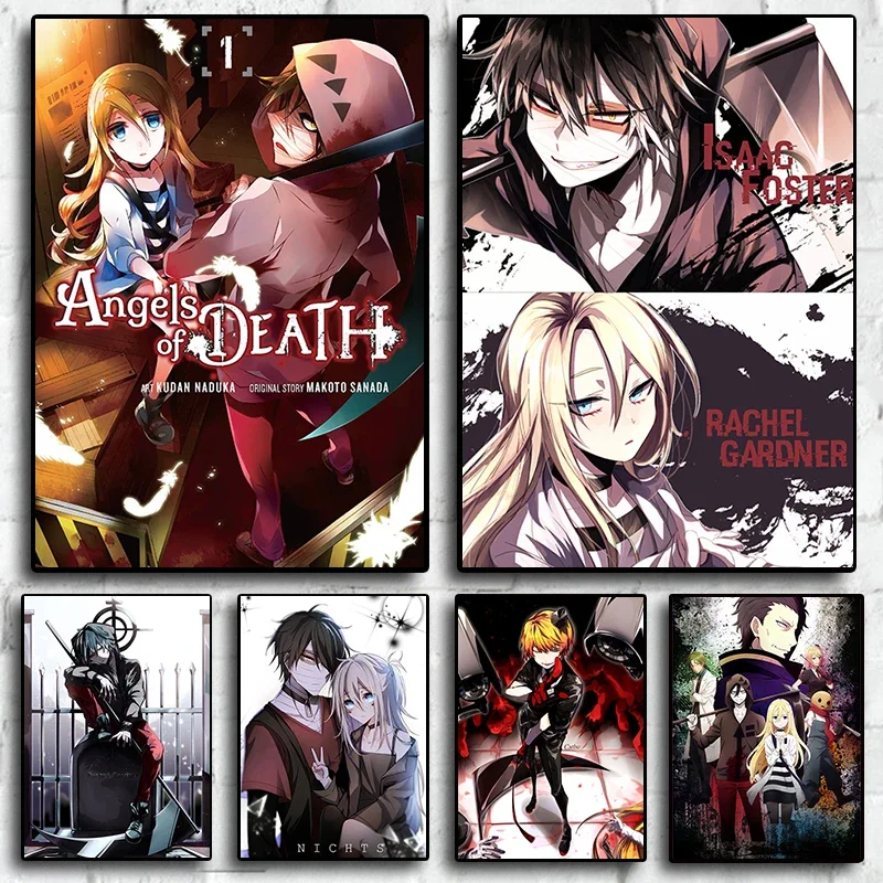 Japan Anime Game Angels of Death Cartoon Painting Art Decor Posters Home Decoration Canvas For Living Room Wall Decor Picture