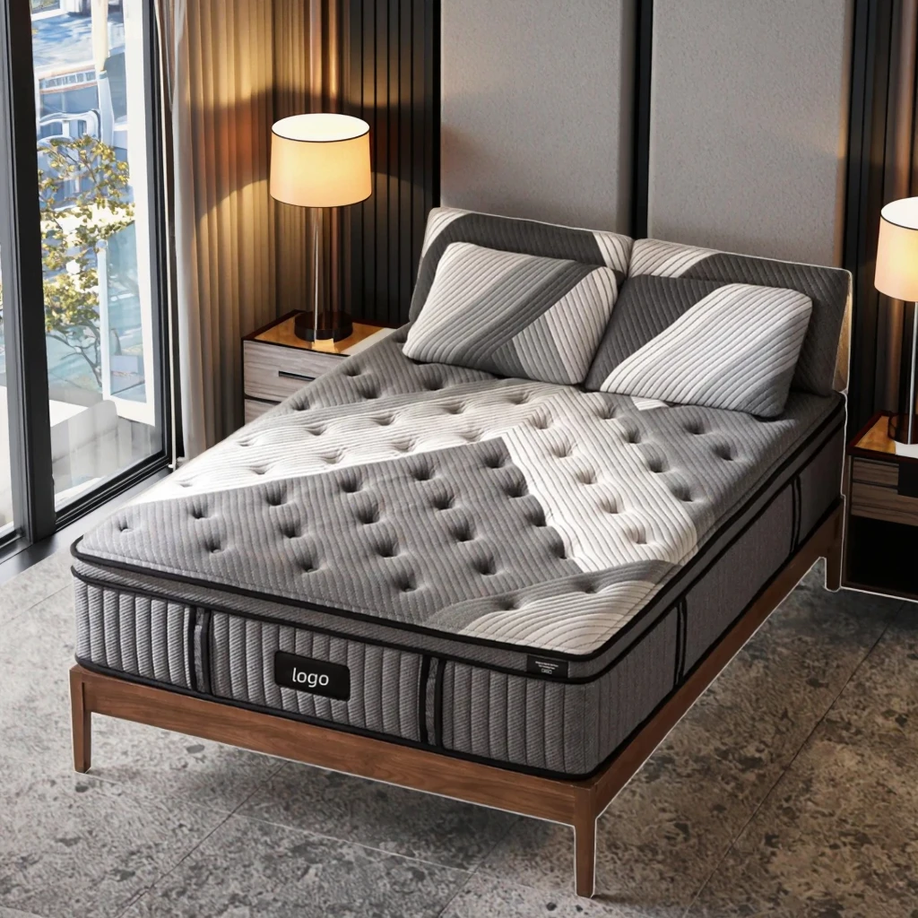 

Custom Size Low-Cost Memory Foam Mattress Home Furniture King Mattress Spring Mattress