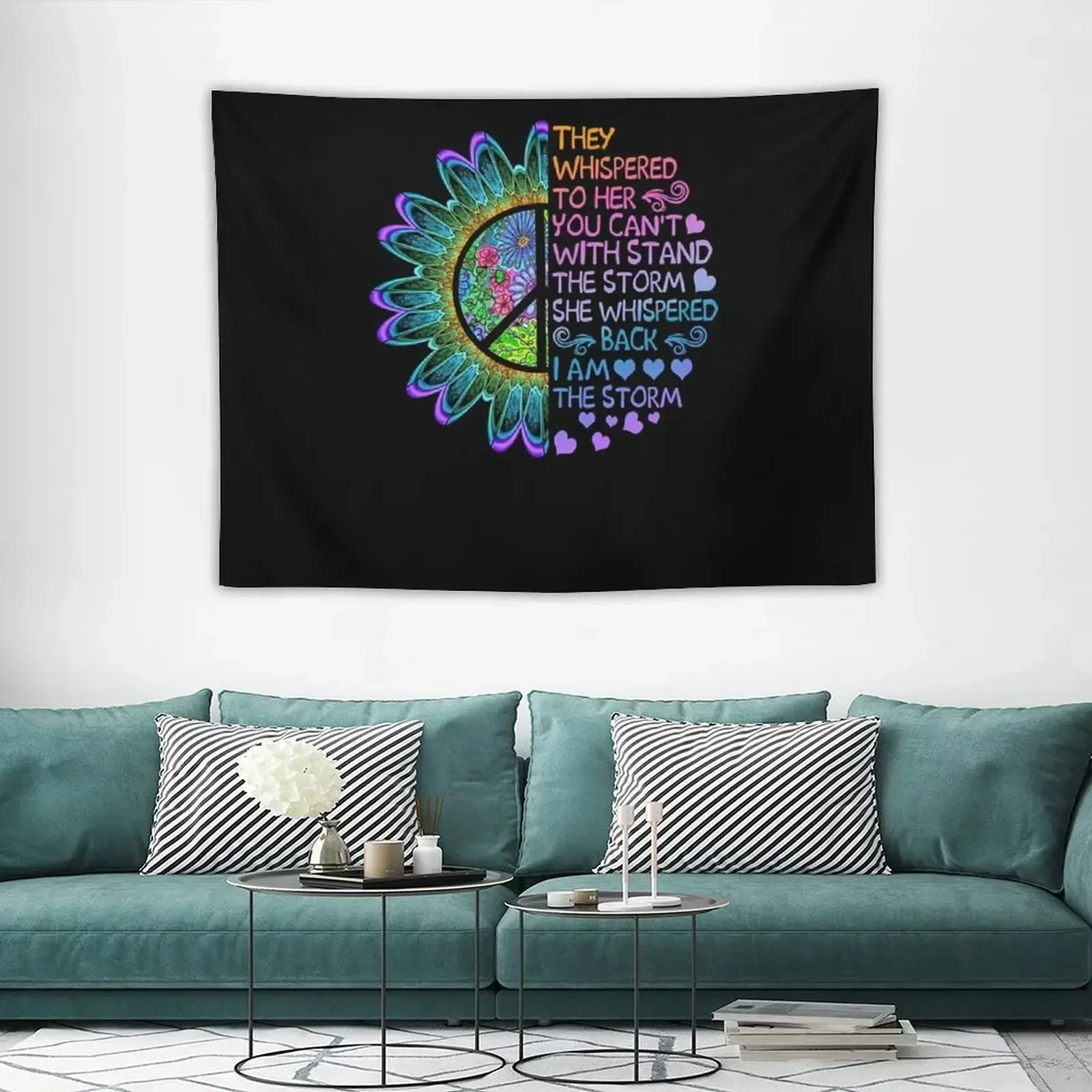 

Whispered Back I Am The Storm Tapestry Wallpaper Bedroom House Decorations Room Decorator Tapestry