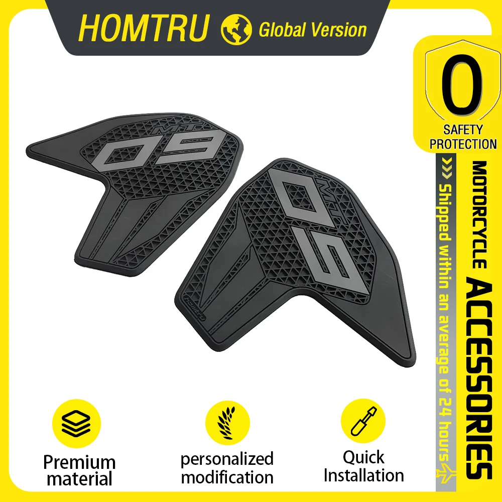 

For Yamaha MT09 MT-09 2013-2020 motorcycle modification anti slip side fuel tank pad silicone pad protective sticker