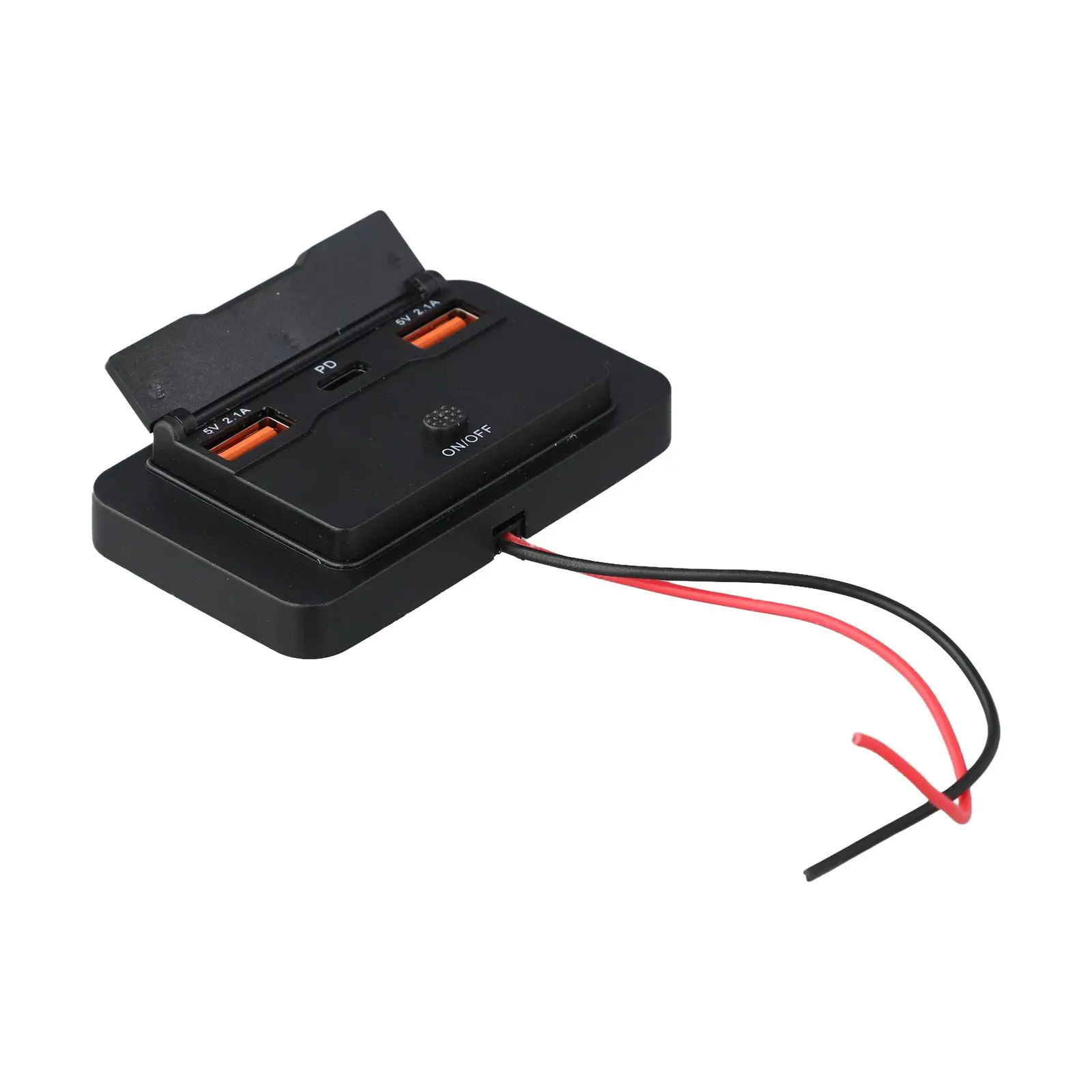 for Fast Charging Black Car USB Charger Simultaneous Device Charging Anti-Slip Functionality Integrated Power Switch