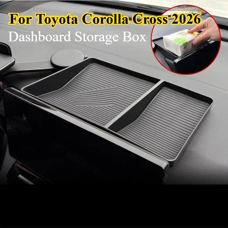 For Toyota Corolla Cross 2026 Dashboard Storage Box Dashboard Organizer for Small Item Placement Durable