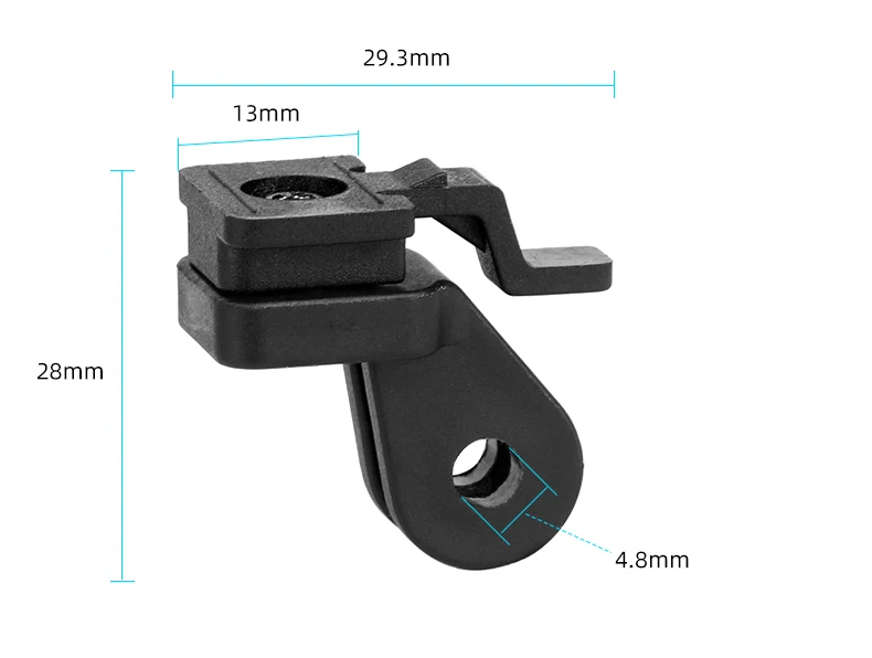 Lampenständer, anwendbar auf Trek Bontrager Ion ProRT BTK08 Fahrrad-Scheinwerferhalter, Lenkervorbau, Gabel, Helm, Satteladapter – Detail 3
