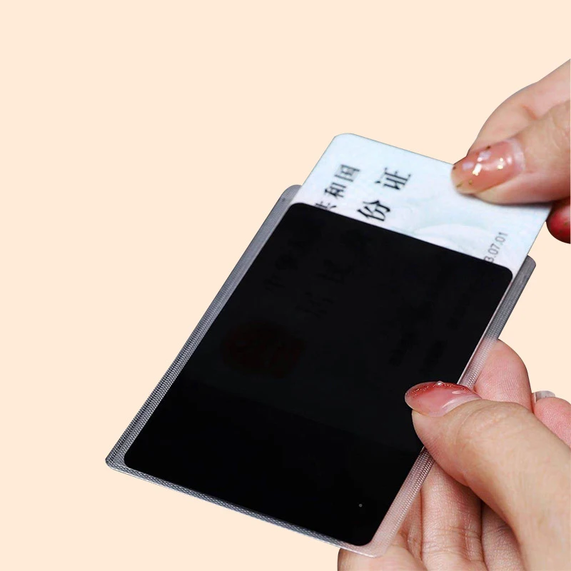 Practical Personal Information Protectors Multipurpose Bank Card ID Card Privacy Protective Case Durable PVC Anti Peeping Card H