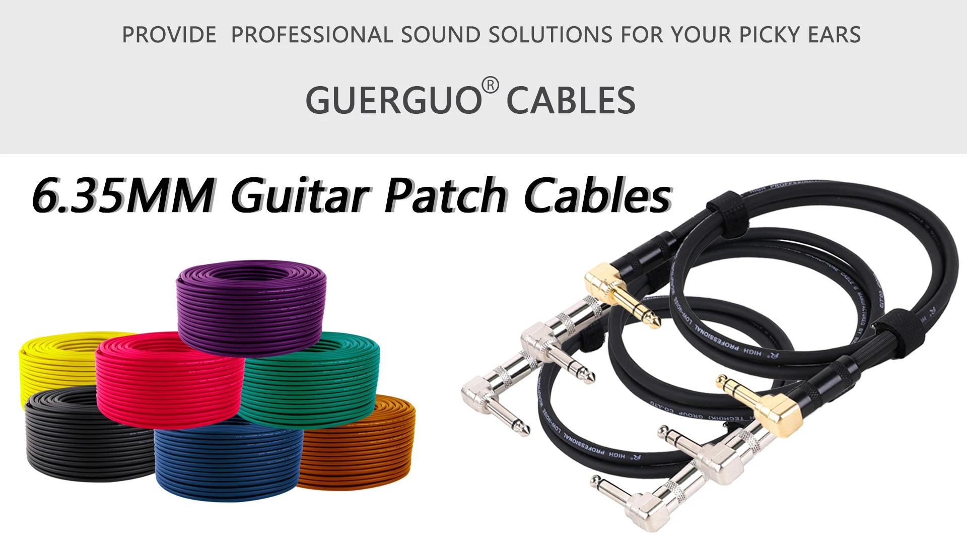 6,35 mm Mono/Stereo-Audio, symmetrisches TS/TRS 1/4 Winkel-zu-Winkel-Lautsprecher-Verstärkerkabel für Gitarrentastatur ‎ Zweikanaliges Kabel 1 Stück – Detail 3