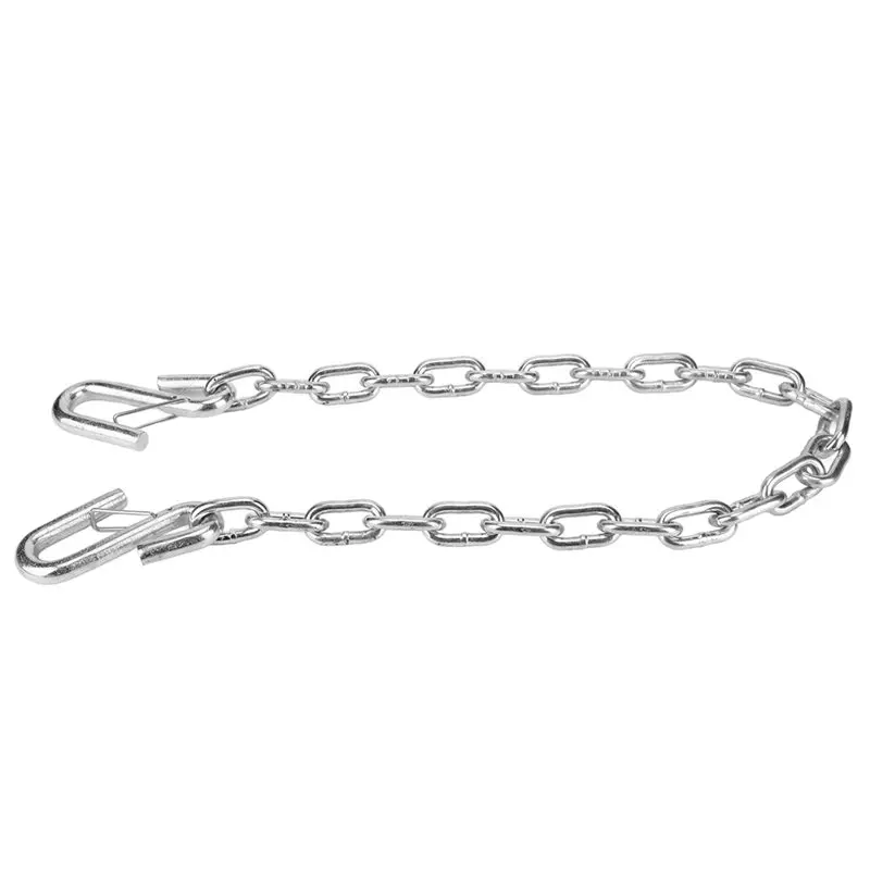 For Secure Towing For Trailer Safety Chain 1 Meter 3500Lbs With Double Spring Clip Hooks For RV-X59A