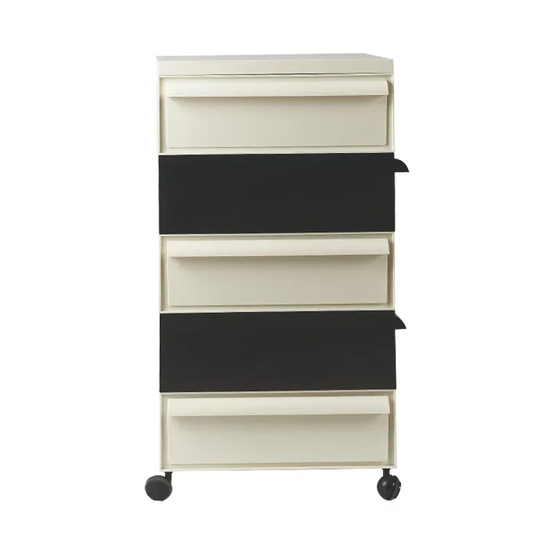 Nordic medieval plastic storage cabinet removable bedside table ins storage side cabinet