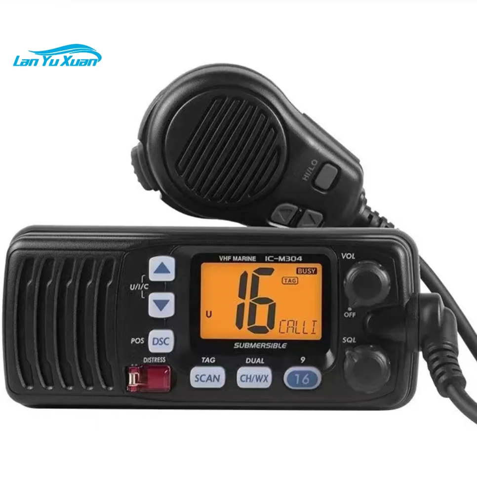 

IC-M304 25W Waterproof Car Radio Station VHF Marine Radio transceiver ICM304 Submersible communication Mobile Radio