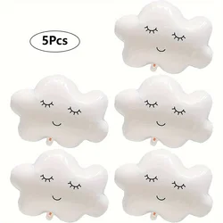 5PCS White Rainbow Cloud Sun Moon Theme Aluminum Foil Balloon Birthday Party Wedding Decoration Aluminum Foil Ballon Baby Shower