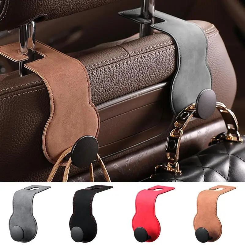 

Universal Seat Headrest Purse Hanger Automobile Seat Headrest Hanger Hook Soft Hooks With 20Kg Bearing Load Storage Organizer