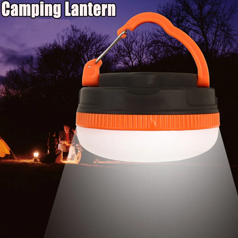 

Portable LED Camping Lantern Tent Lamp Mini Camping Light Outdoor Hiking Hanging Lamp Battery Powered Emergency Light Work Light