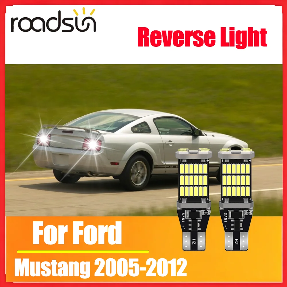 2X W16W T15 921 LED Reverse Light For Ford Mustang 2005 2006 2007 2008 2009 2010 2011 2012 Car Accessories Backup Back up Lamp