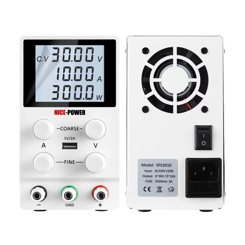 Новый дизайн Power Sps3010D 30 В 10 А Регулируемые цифровые регуляторы Источник питания постоянного тока