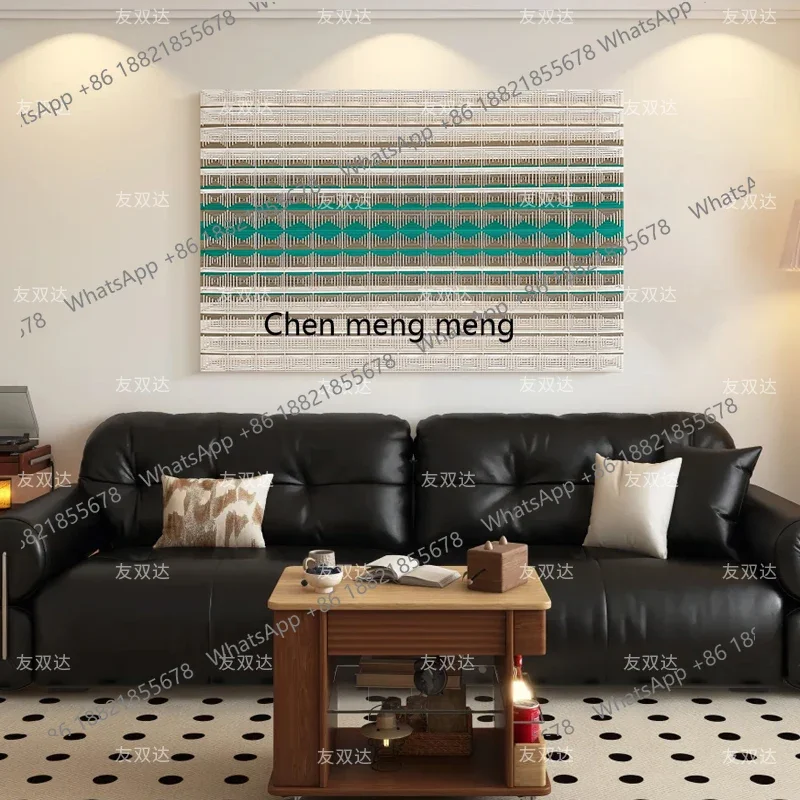 H178Handmade rope three-dimensional living room background wall decorative painting simple entrance restaurant painting