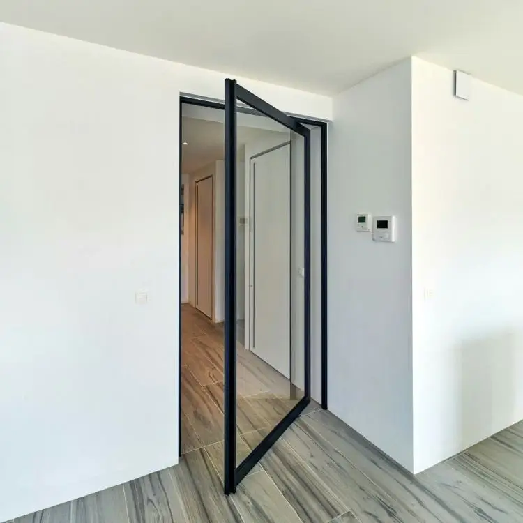 Villa Indoor High Quality Manual Glass Door Best Selling Soundproof Aluminum Glass Revolving Doors Fashionable Pivot Doors