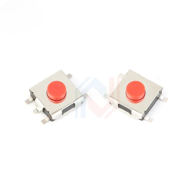 20PCS/LOT 6*6*2.5mm 3.1mm 3.4mm 5mm SMD Switch 4 Pin Touch Micro Switch Push Button Switches Red SMD Tact Switch 6x6x3.1mm