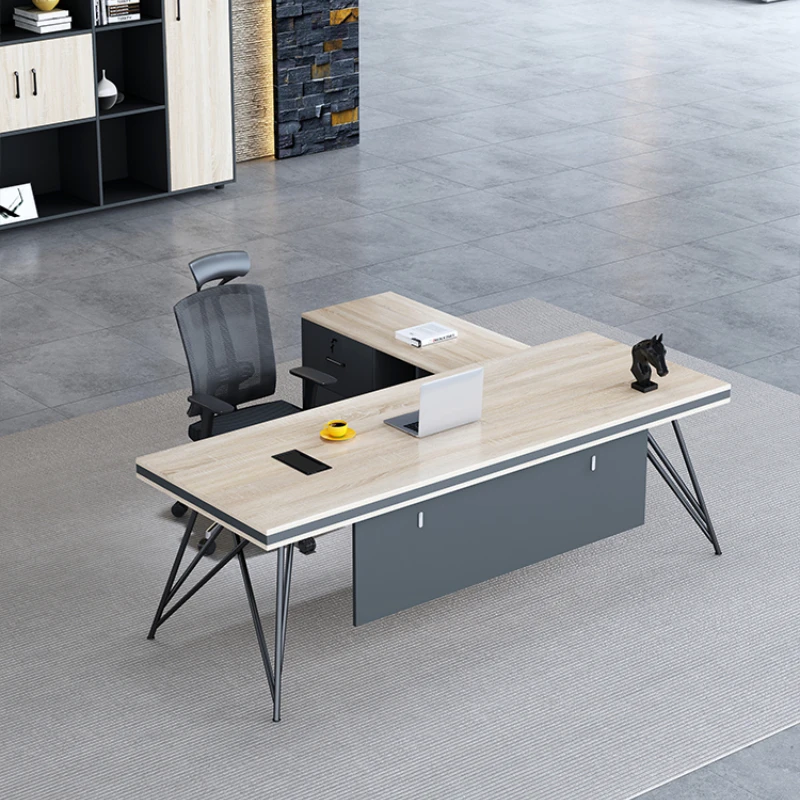 Independent Office Desk Manager Design Supervisor Computer Table Industrial Style President Schreibtisch Office Furniture