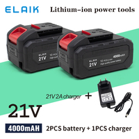 Elaik Rechargeable Li-Ion Batteries 21v 4A High Capacity Cordless Electric Power Tool Battery Suitable DaYi 21V Power Tool
