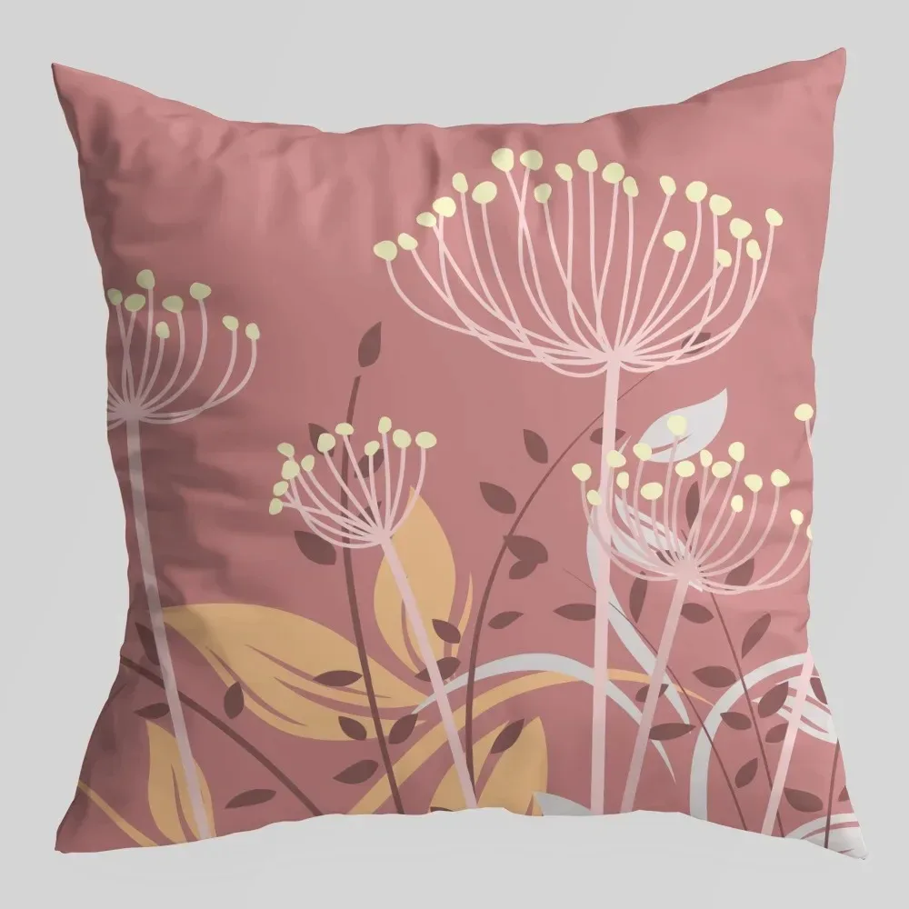 Dandelion Flower Pillowcase Interior Decoration Office Living Room Home Pillowcase