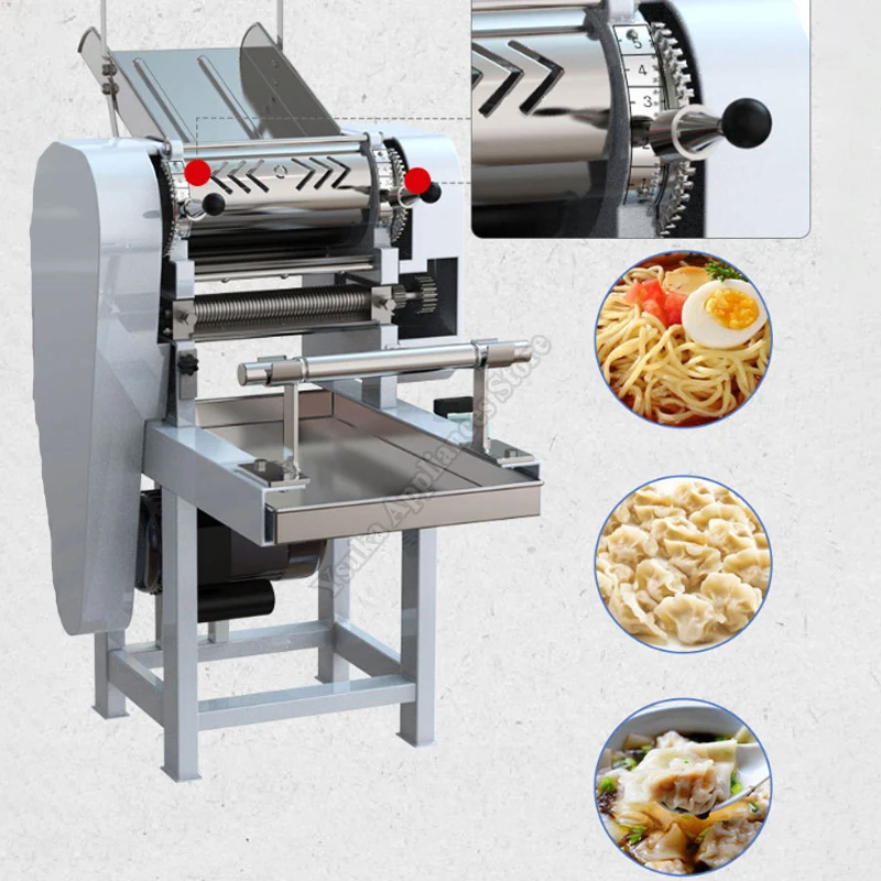 صانعة النودلز أوتوماتيكية متعددة الوظائف لقطع العجين المتكاملة الكهربائية الكبيرة ماكينة صنع المكرونة الطازجة #4