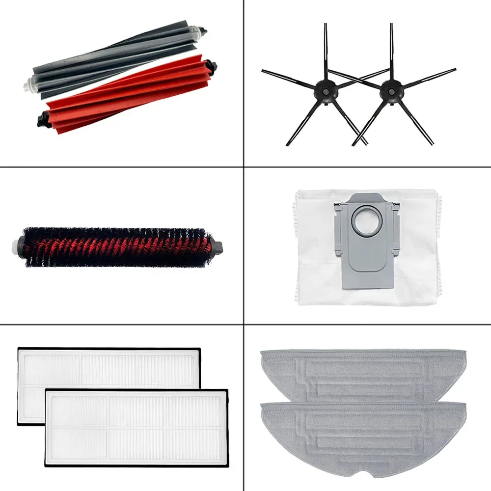 

For Roborock S8 S8 Pro Ultra S8+ Spare Parts DuoRoller Main Side Brushes Mop Cloths HEPA Filters Dust Bags Accessories