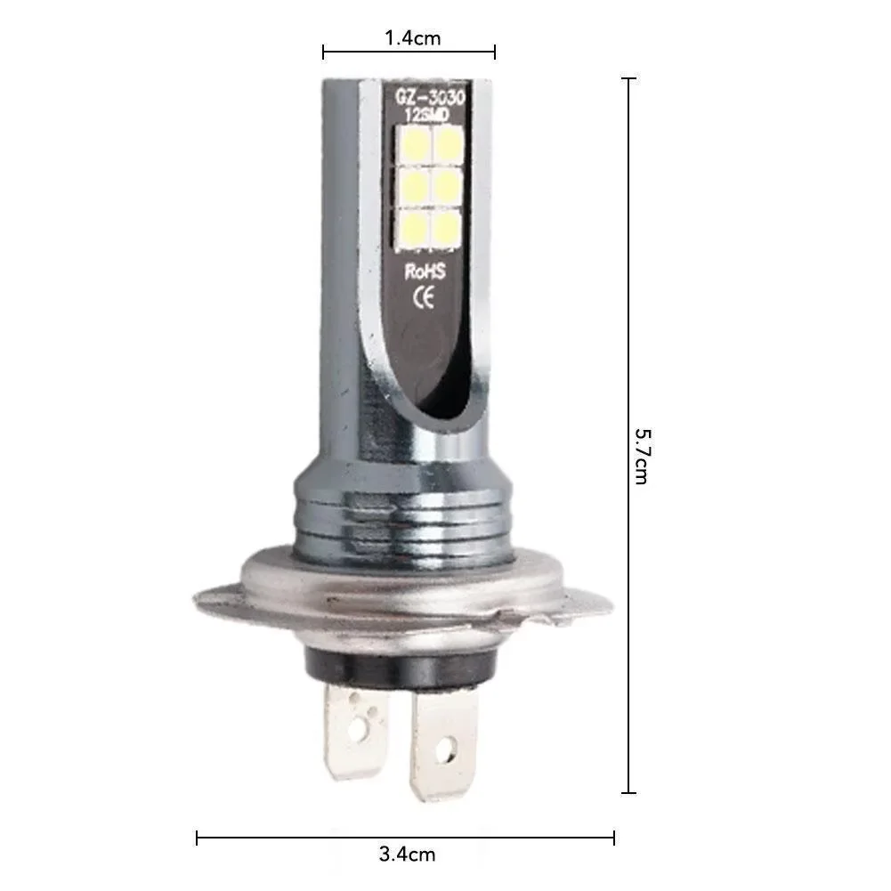 H7 Led Headlight Bulb Kit 55W Car Fog Light Bulbs 12V High Power Auto Fog Lamp 6000K White Automobile Headlamp Bulbs 1/2/4pcs - view 2
