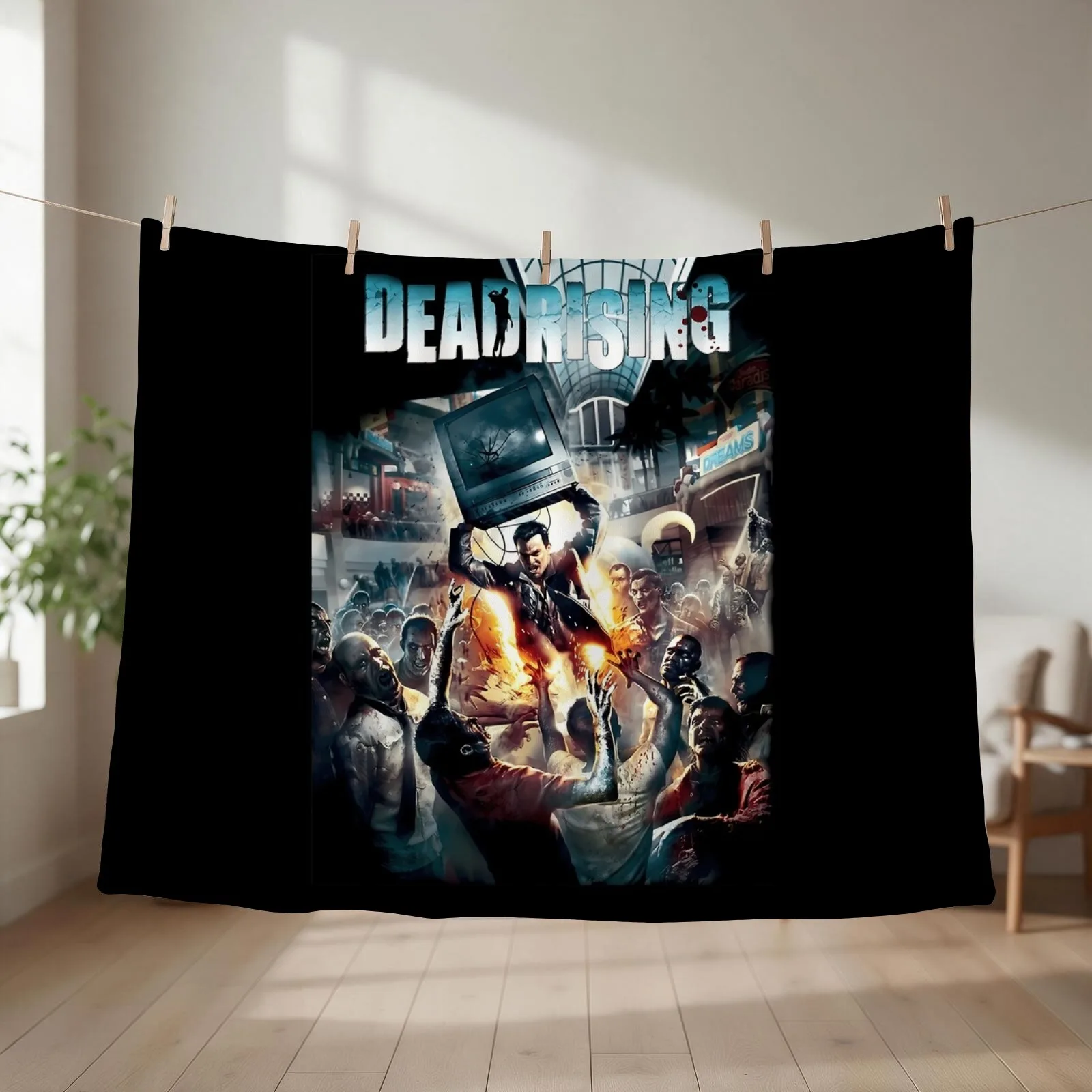 Dead rising poster \t Throw Blanket Thermal Hair Decorative Sofa bed plaid Blankets