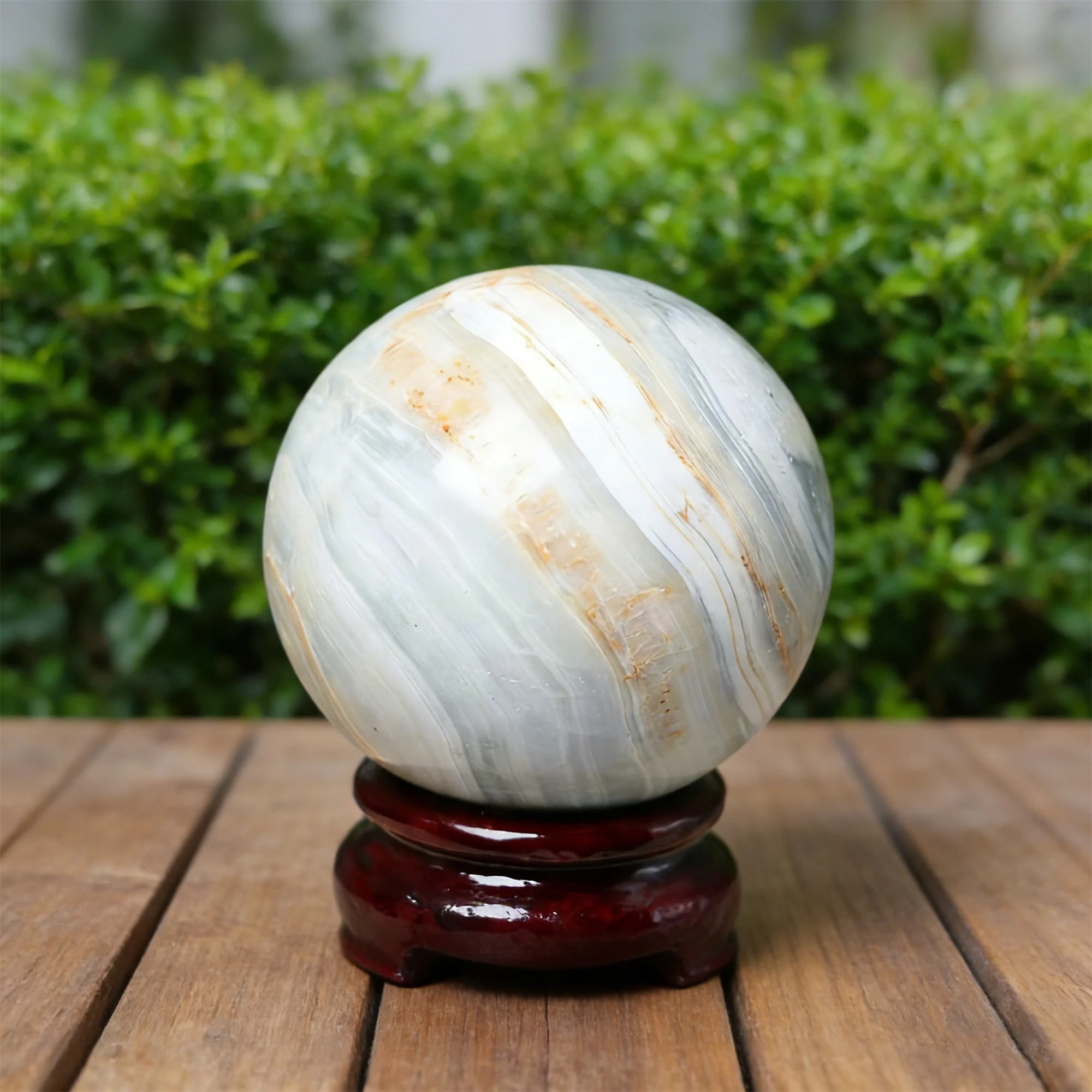 

1pc Blue Ice Jade Sphere, Ideal for Home Decor, Unique Collectibles and Educational Use, Perfect Gifts for Crystal Lovers