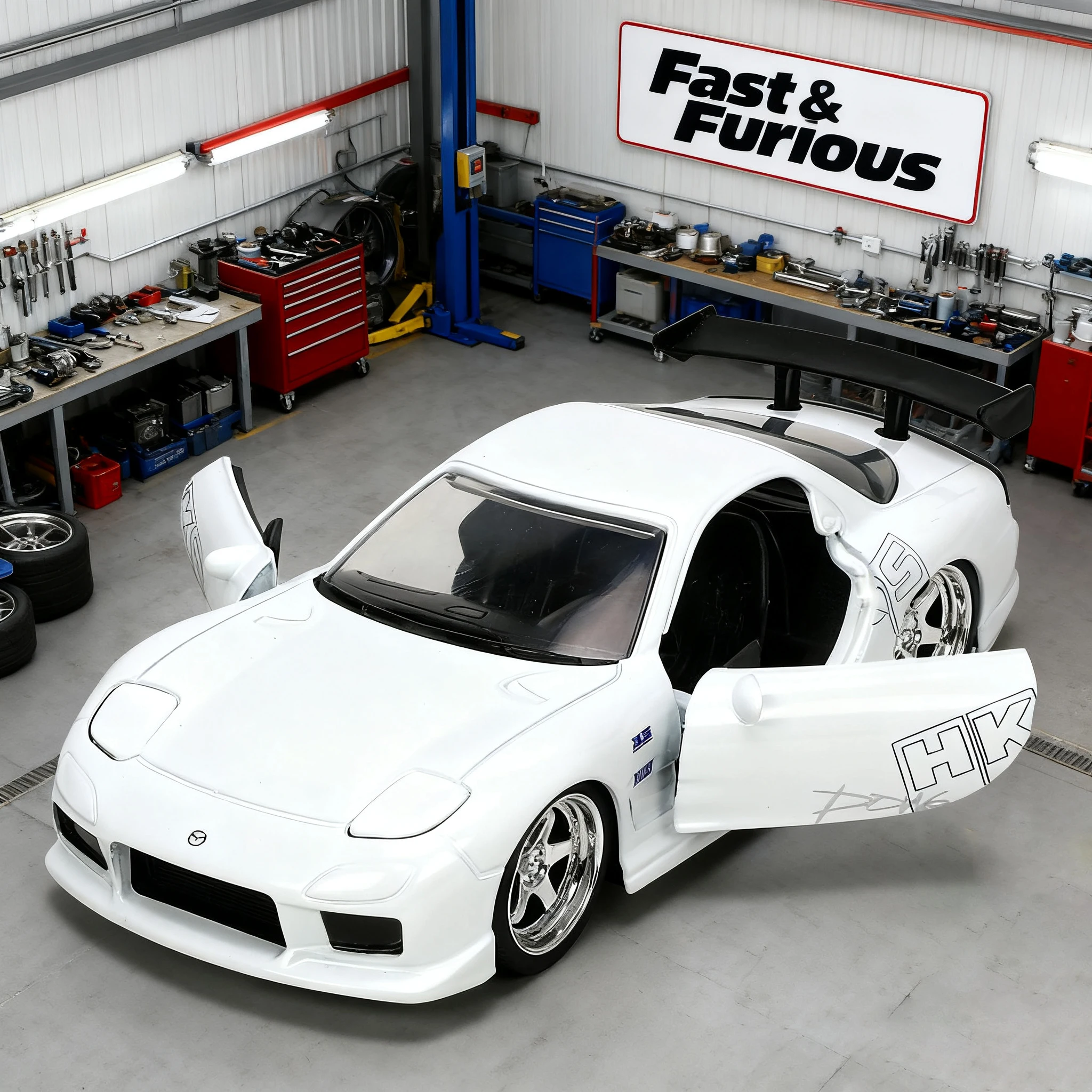 

JADA 1:32 Fast & Furious JDM Mazda RX7 1993 Alloy Car Diecasts & Toy Vehicles Car Model Miniature Scale Model Car For Children