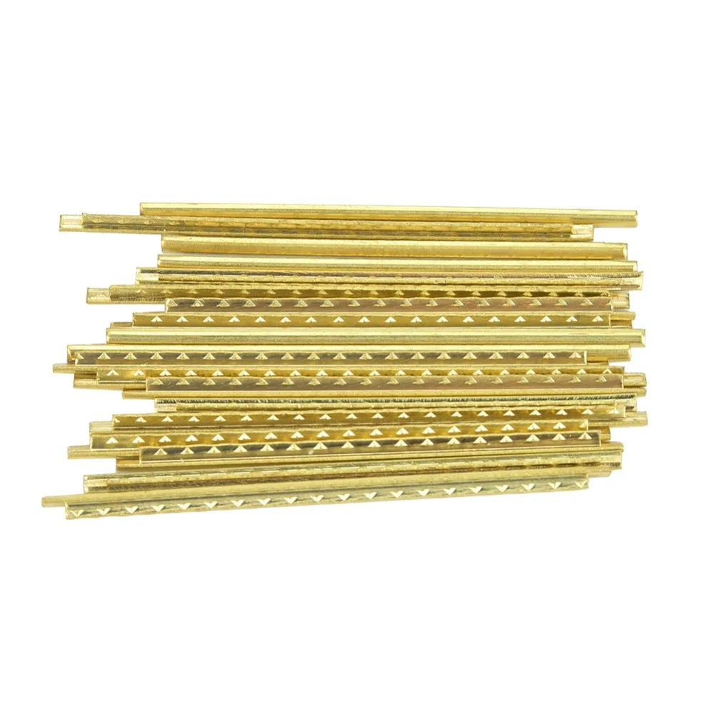 19pcs ​Brass Classical Guitar Fret Wire​ ​Gold High Toughness ​Acoustic Guitar Fret Wire​ 19 Fret ​2.2mm ​Width