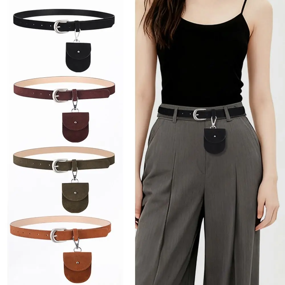 

Замшевый пояс с пряжкой в стиле ретро, роскошный дизайн, универсальная поясная сумка, кожаный ремень, женский пояс, одежда, украшение для джинсов
