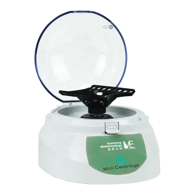 

Fixed-speed 7k rpm centrifuge for 8-strip centrifuge tubes of 1.5ml, 0.5ml, and 0.2ml capacities Mini centrifuge