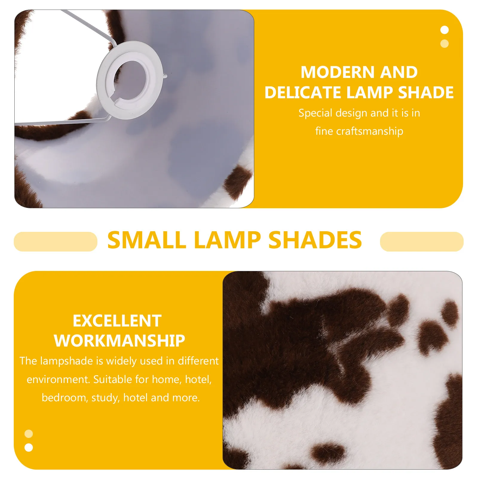 Creative Pattern Long Pile Lampshade Soft Cover Table Lamp Shade Bedside Lamp Replacement Lampshade Table Light Shade