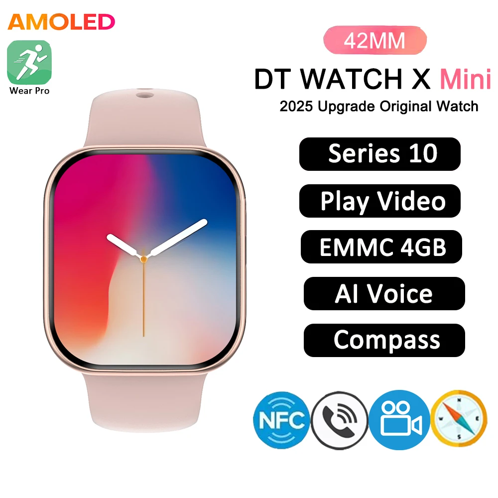 �y�Z�[�����z2025 DT �E�H�b�` X �~�j�����X�}�[�g�E�H�b�` AMOLED �V���[�Y 10th 4 �M�K�o�C�g ROM NFC ChatGPT �R���p�X�r�f�I Bluetooth �ʘb���v Android l0S